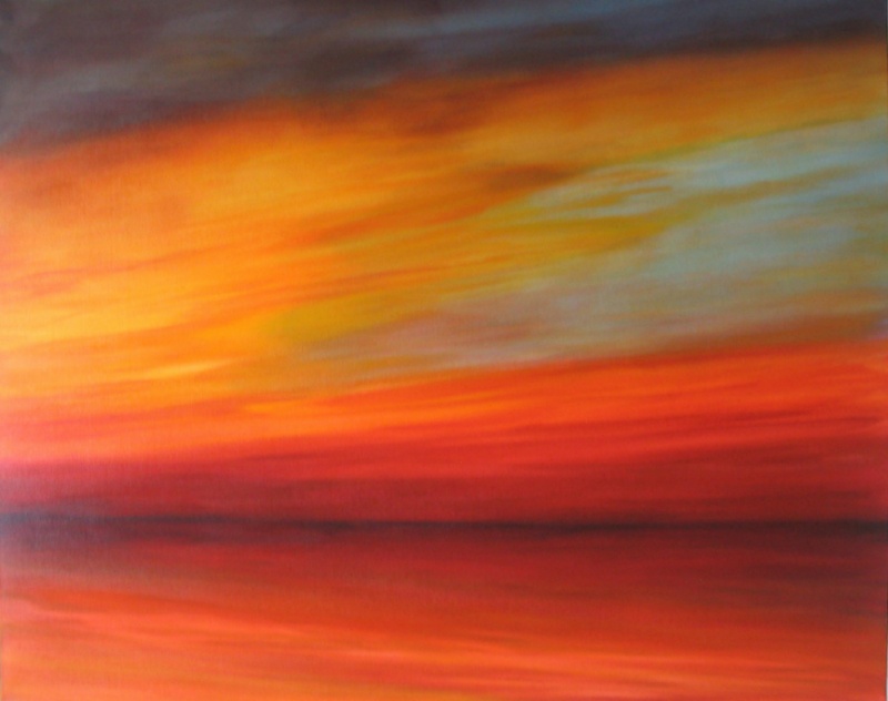 Abendstimmung, 80 x 100